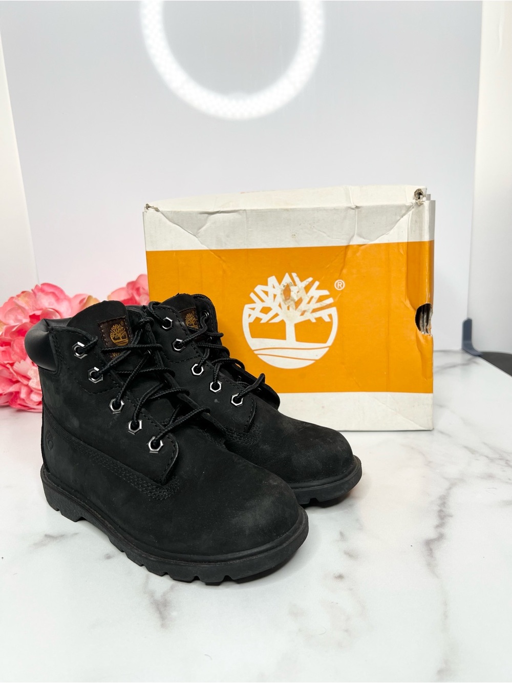Kids TIMBERLAND Nubuck 6 inch Boot (Toddler)
